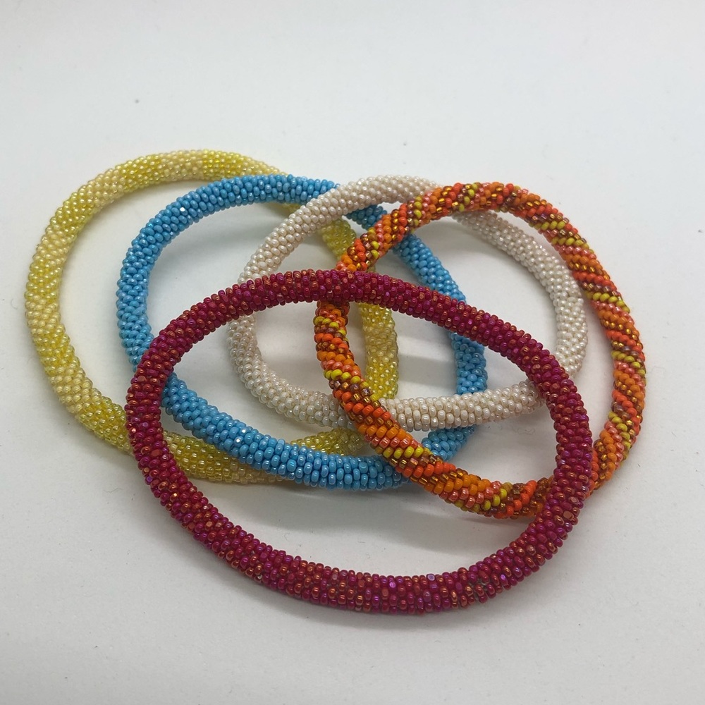 Roll On Bead Bracelet, set of 5